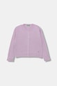 United Colors of Benetton kardigan z wełną cienka fioletowy 126WC500X.G.seasonal