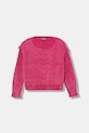 United Colors of Benetton pulover copii uni roz 13HHC108W.G.seasonal