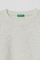 Момиче Детски пуловер с вълна United Colors of Benetton 1VPUC108V.G.seasonal бежов