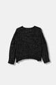 United Colors of Benetton sweter z domieszką wełny dziecięcy 1VPUC108V.G.seasonal czarny AW25