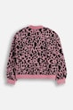 Coccodrillo bluza bawełniana dziecięca ZC5132201CGJ różowy AW25