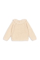 Konges Sløjd kardigan dziecięcy HOLIDAY KNIT CARDIGAN KS104314.9BYA beżowy AW25