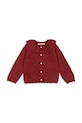 Konges Sløjd kardigan dziecięcy HOLIDAY KNIT CARDIGAN drobny wzór czerwony KS104314.9BYA