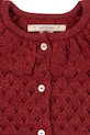 Dziewczynka Konges Sløjd kardigan dziecięcy HOLIDAY KNIT CARDIGAN KS104314.9BYA czerwony