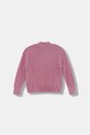 United Colors of Benetton sweter dziecięcy 19BAC200I.G.Season.9BYA różowy AW25