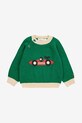 Bobo Choses sweter bawełniany niemowlęcy Race Car pozostałe zielony 225AB020