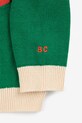 Bobo Choses sweter bawełniany niemowlęcy Race Car 225AB020 zielony AW25