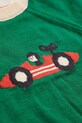 Chłopiec Bobo Choses sweter bawełniany niemowlęcy Race Car 225AB020 zielony