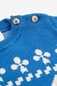 Bobo Choses pulover din bumbac pentru bebeluși Farm jaquard albastru 225AB100
