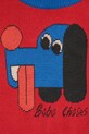 Bobo Choses pulover din bumbac pentru bebeluși Doggy Mate 225AB121 rosu