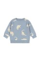 Παιδικό βαμβακερό πουλόβερ Konges Sløjd LAPIS KNIT SWEATER GOTS βαμβάκι γκρί KS103856.9BYA