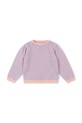 Konges Sløjd sweter z dodatkiem alpaki dziecięcy BERLE PUFF KNIT SWEATER cienka fioletowy KS103720.9BYA