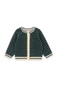Otroška jopica Konges Sløjd BILLI KNIT CARDIGAN Srednje debeline zelena KS103726.9BYA