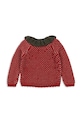 Konges Sløjd kardigan wełniany dziecięcy STRAWBERRY CARDIGAN KS104001.9BYA czerwony AW25
