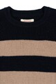 Chłopiec Konges Sløjd sweter wełniany dziecięcy VITUM KNIT SWEATER KS104041.9BYA granatowy