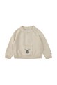 Хлопковый свитер для младенцев Donsje Loeke Sweater Bunny 3037802 бежевый AW25