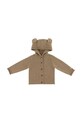 Donsje kardigan wełniany niemowlęcy Brittan Merino Wool Cardigan Bear 3039601 brązowy AW25