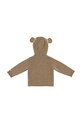 Chłopiec Donsje kardigan wełniany niemowlęcy Brittan Merino Wool Cardigan Bear 3039601 brązowy
