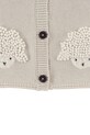 Детский хлопковый кардиган Donsje Dieck Cardigan Lammies 3039801 бежевый