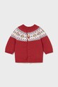 Mayoral Newborn sweter z domieszką wełny niemowlęcy 2336.1Q.Newborn.9BYA bordowy AW25