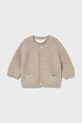 Mayoral Newborn sweter niemowlęcy z domieszką wełny beżowy 2337.1K.Newborn.9BYA