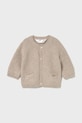 Mayoral Newborn sweter niemowlęcy z domieszką wełny beżowy 2337.1K.Newborn.9BYA