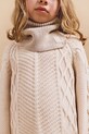 Παιδικό πουλόβερ με προσθήκη μαλλιού Liewood Callio Knit Jumper LW20307.9BYA μπεζ
