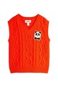 Дитяча бавовняна жилетка Mini Rodini Panda 25720124 червоний AW25