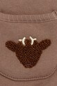 Donsje bluza bawełniana niemowlęca Foppe Sweater Stags 3042102 brązowy