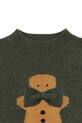 Donsje sweter wełniany niemowlęcy Denn Merino Wool Sweater Gingerbread zielony 4083506