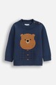 Coccodrillo sweter dziecięcy aplikacja granatowy ZC5172101FBN