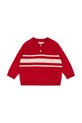 Konges Sløjd sweter wełniany dziecięcy BASI POLO KS104213.9BYA czerwony AW25