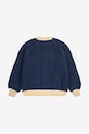 Chłopiec Bobo Choses kardigan z dodatkiem wełny dziecięcy Fun Face 225FC014 granatowy