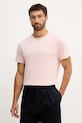 BOSS tricou din bumbac BECKHAM X BOSS 50552423 roz AW25
