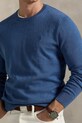 Polo Ralph Lauren pulover de bumbac albastru 710973589