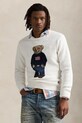 Polo Ralph Lauren sweter lniany Lscrflagbear Long Sleeve pozostałe biały 710977415