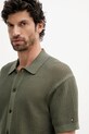Tommy Hilfiger koszula bawełniana zielony MW0MW39530