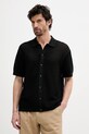 Бавовняна сорочка Tommy Hilfiger casual чорний MW0MW39530