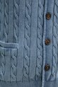 Tommy Hilfiger kardigan bawełniany MW0MW40556 niebieski