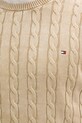 Βαμβακερό πουλόβερ Tommy Hilfiger MW0MW39524 μπεζ