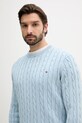 Хлопковый свитер Tommy Hilfiger голубой MW0MW39524