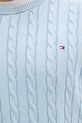 Βαμβακερό πουλόβερ Tommy Hilfiger MW0MW39524 μπλε
