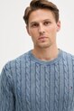 Tommy Hilfiger pulover de bumbac albastru MW0MW39524