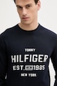 Bavlnený sveter Tommy Hilfiger tmavomodrá MW0MW39533