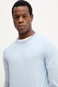 Tommy Hilfiger sweter wełniany niebieski MW0MW39775