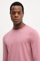 Tommy Hilfiger sweter wełniany różowy MW0MW39775