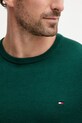 Βαμβακερό πουλόβερ Tommy Hilfiger MW0MW39999 πράσινο