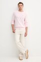 Tommy Hilfiger pulover de bumbac MW0MW39999 roz AW25