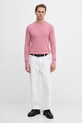 Bavlněný svetr Tommy Hilfiger MW0MW39999 růžová AW25