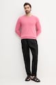 Βαμβακερό πουλόβερ Tommy Hilfiger MW0MW39999 ροζ AW25